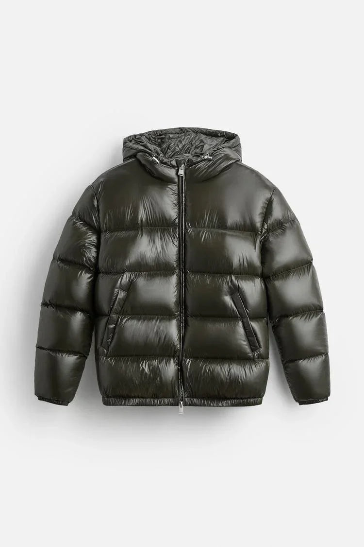Hugo | Chaqueta de Plumas Hombre con Capucha Puffer