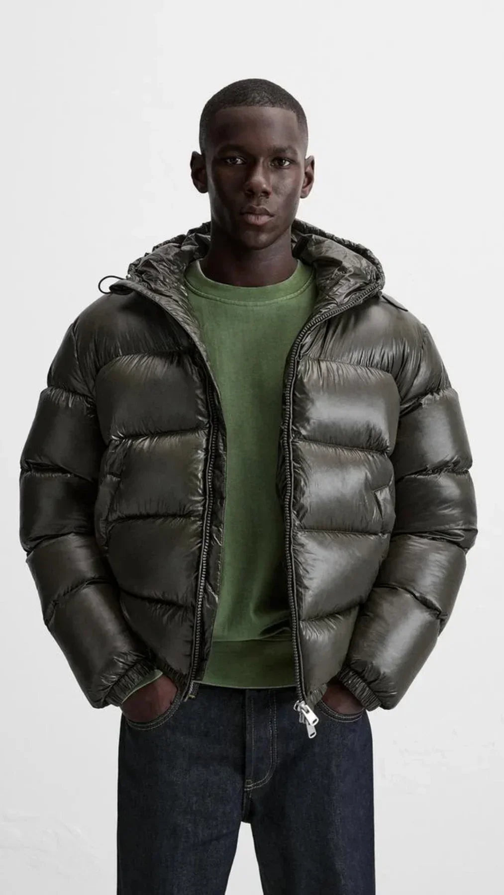 Hugo | Chaqueta de Plumas Hombre con Capucha Puffer