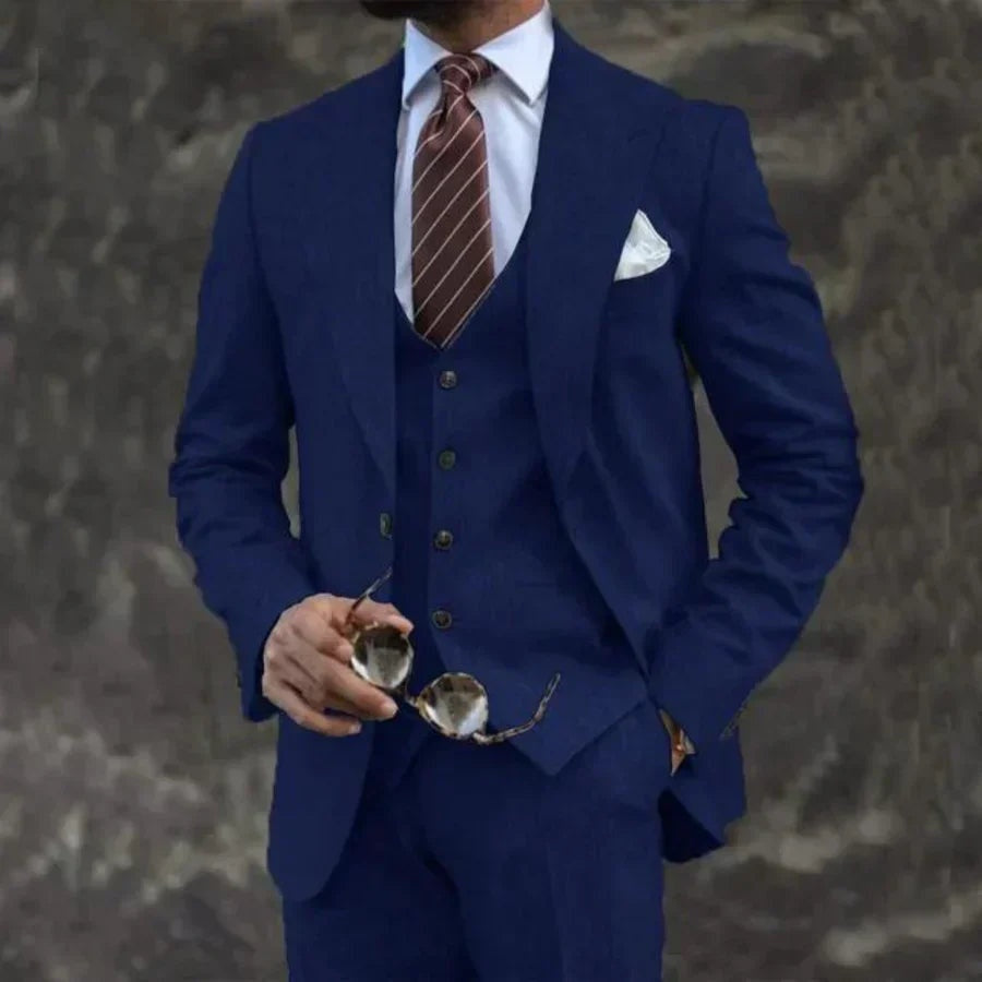 Ignacio | Traje de Tres Piezas Slim Fit Hombre Blazer Chaleco