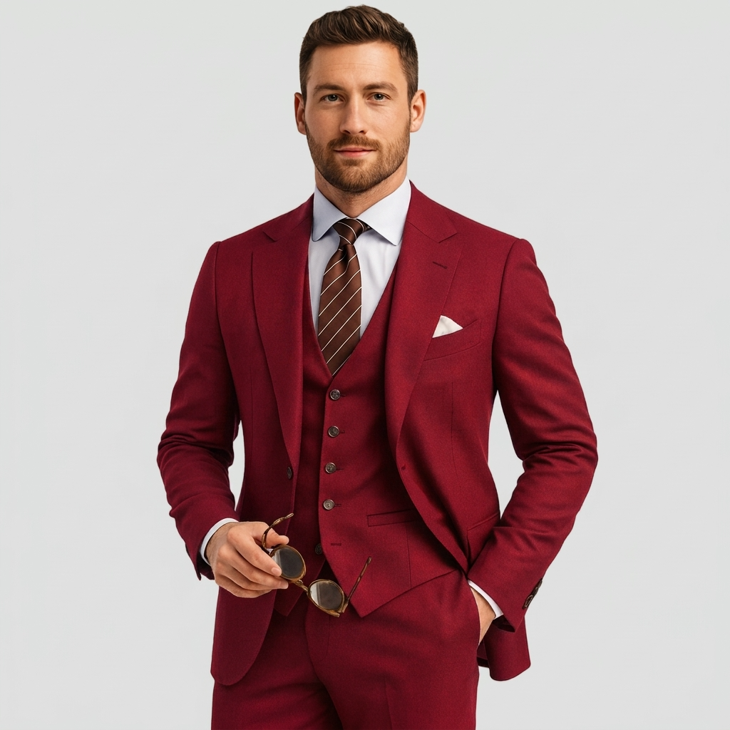 Ignacio | Traje de Tres Piezas Slim Fit Hombre Blazer Chaleco