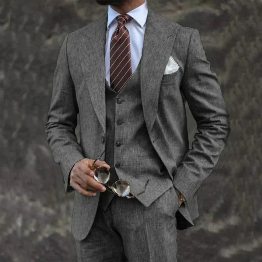 Ignacio | Traje de Tres Piezas Slim Fit Hombre Blazer Chaleco