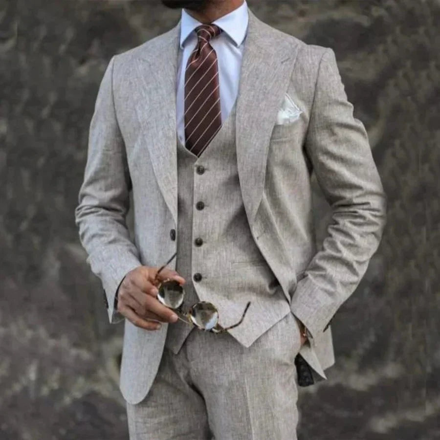 Ignacio | Traje de Tres Piezas Slim Fit Hombre Blazer Chaleco