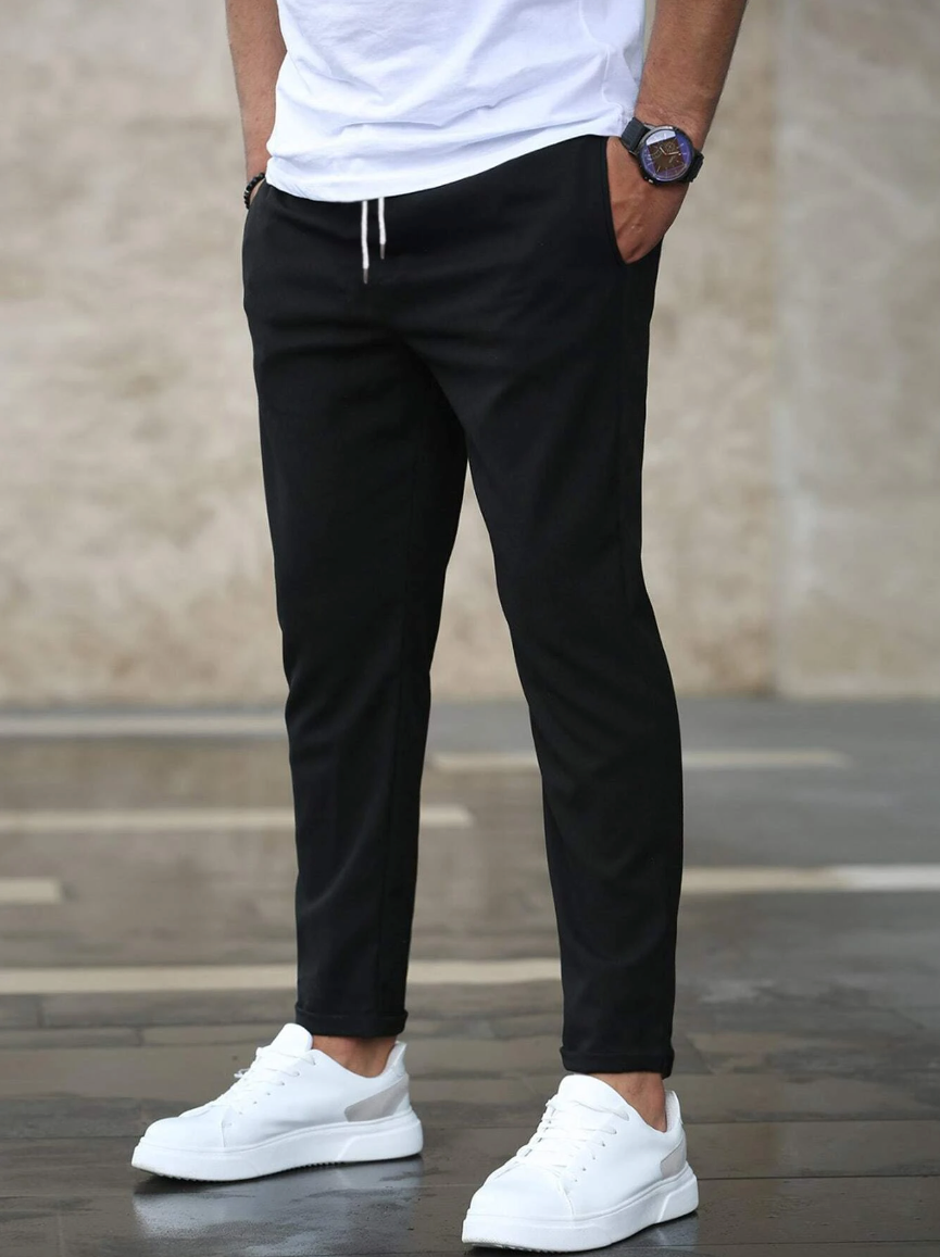 Iker | Pantalón Jogger Chino Hombre Cintura Elástica Corte Slim