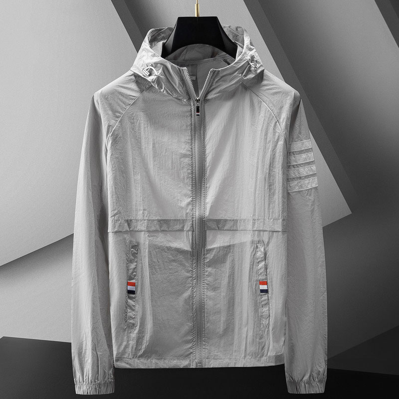 Iker | Varsity Jacket Hombre con Capucha Rompevientos
