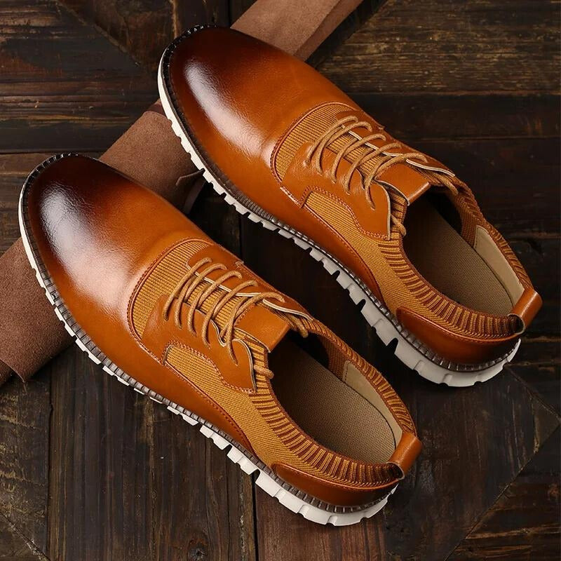 Iker | Zapatillas Casual de Cuero Hombre Suela Antideslizante
