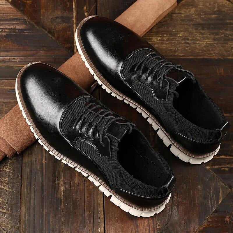 Iker | Zapatillas Casual de Cuero Hombre Suela Antideslizante