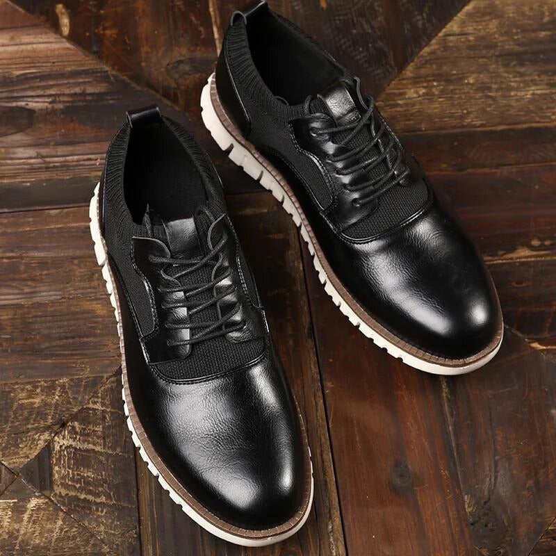 Iker | Zapatillas Casual de Cuero Hombre Suela Antideslizante