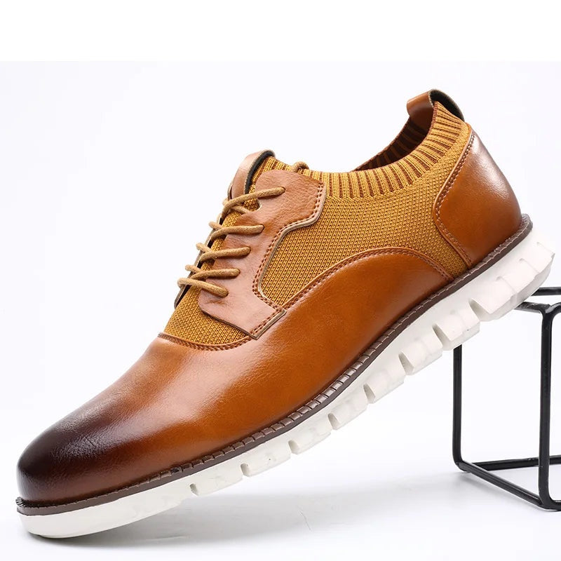 Iker | Zapatillas Casual de Cuero Hombre Suela Antideslizante