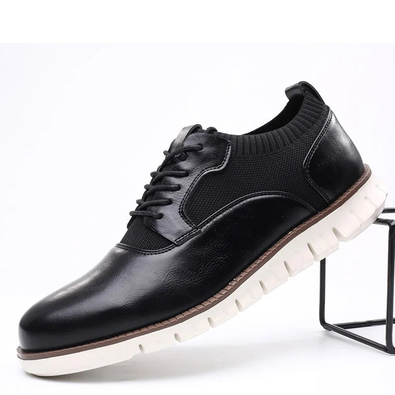 Iker | Zapatillas Casual de Cuero Hombre Suela Antideslizante