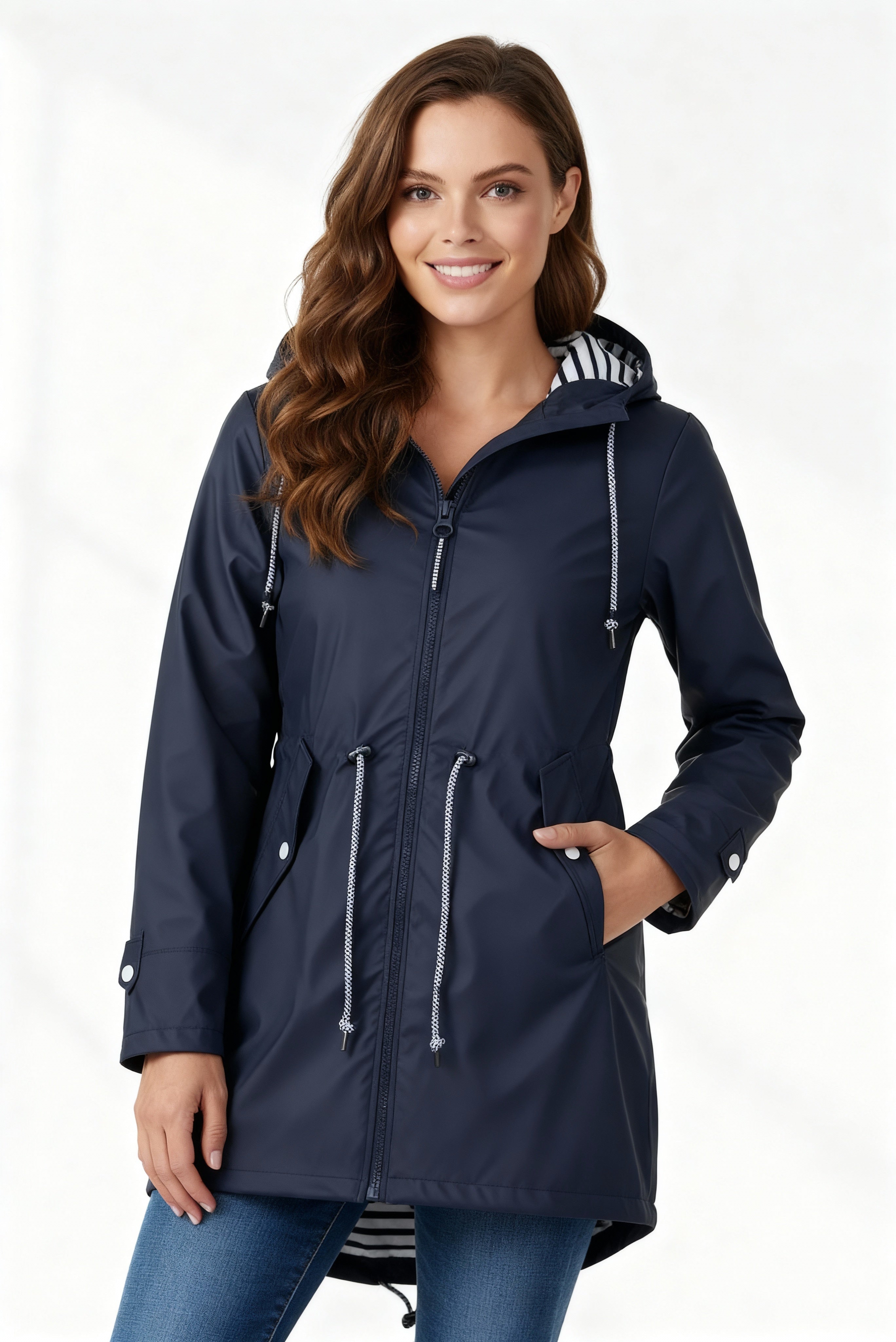 Inés | Chubasquero Impermeable Mujer con Capucha