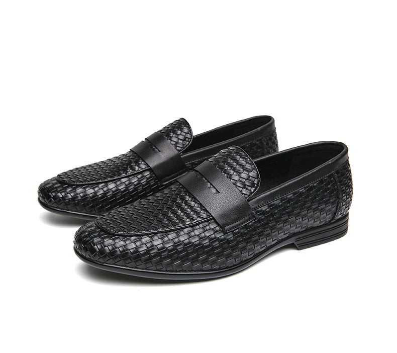 Íñigo | Mocasines de Cuero Trenzado Hombre Sin Cordones