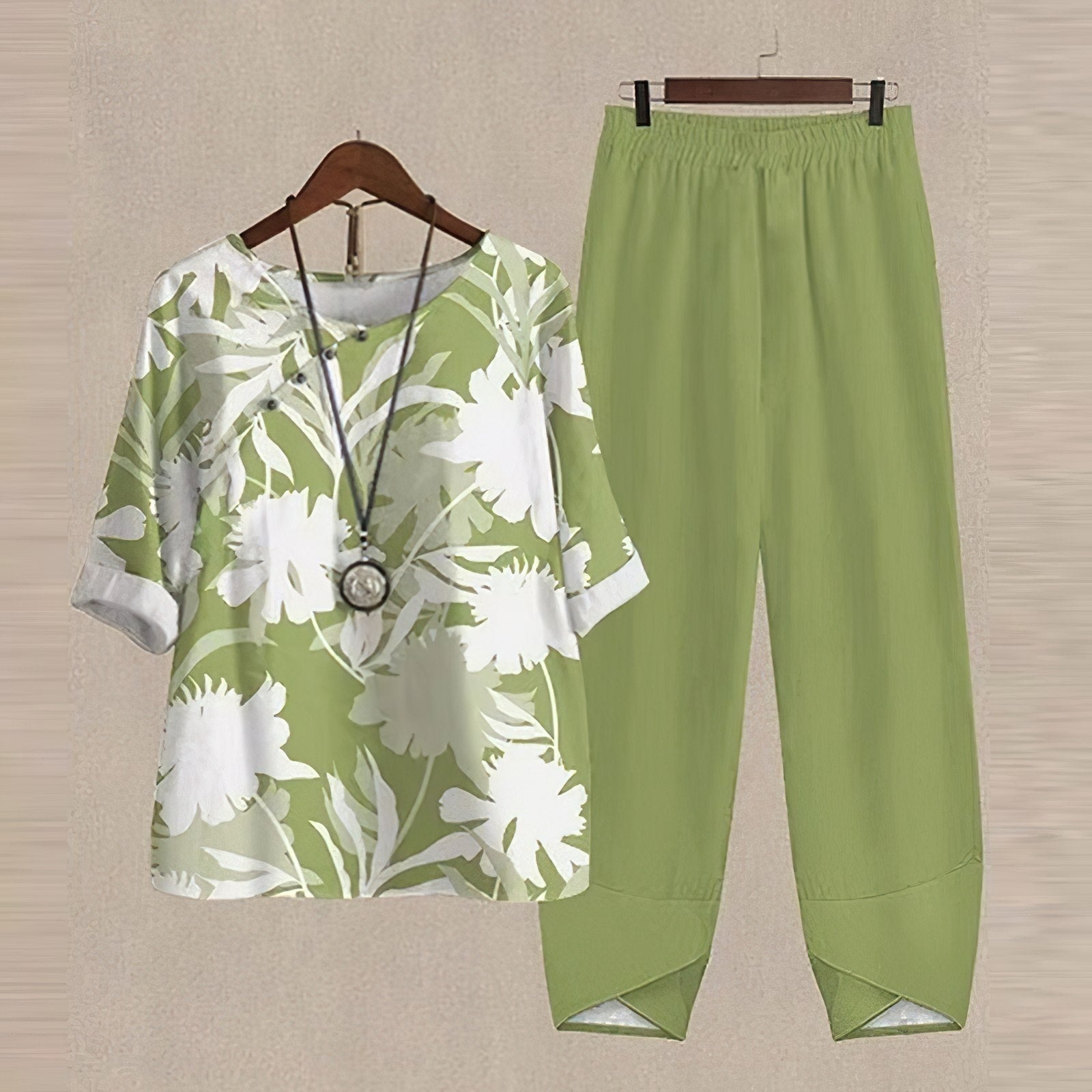 Inmaculada | Conjunto Casual Estampado Mariposas Mujer Manga Corta
