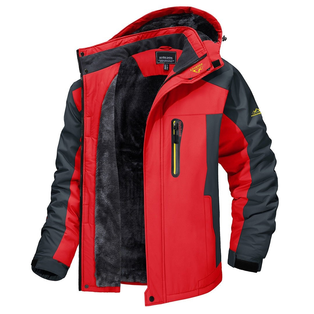 Iván | Chaqueta Softshell Impermeable Hombre con Forro Polar Capucha