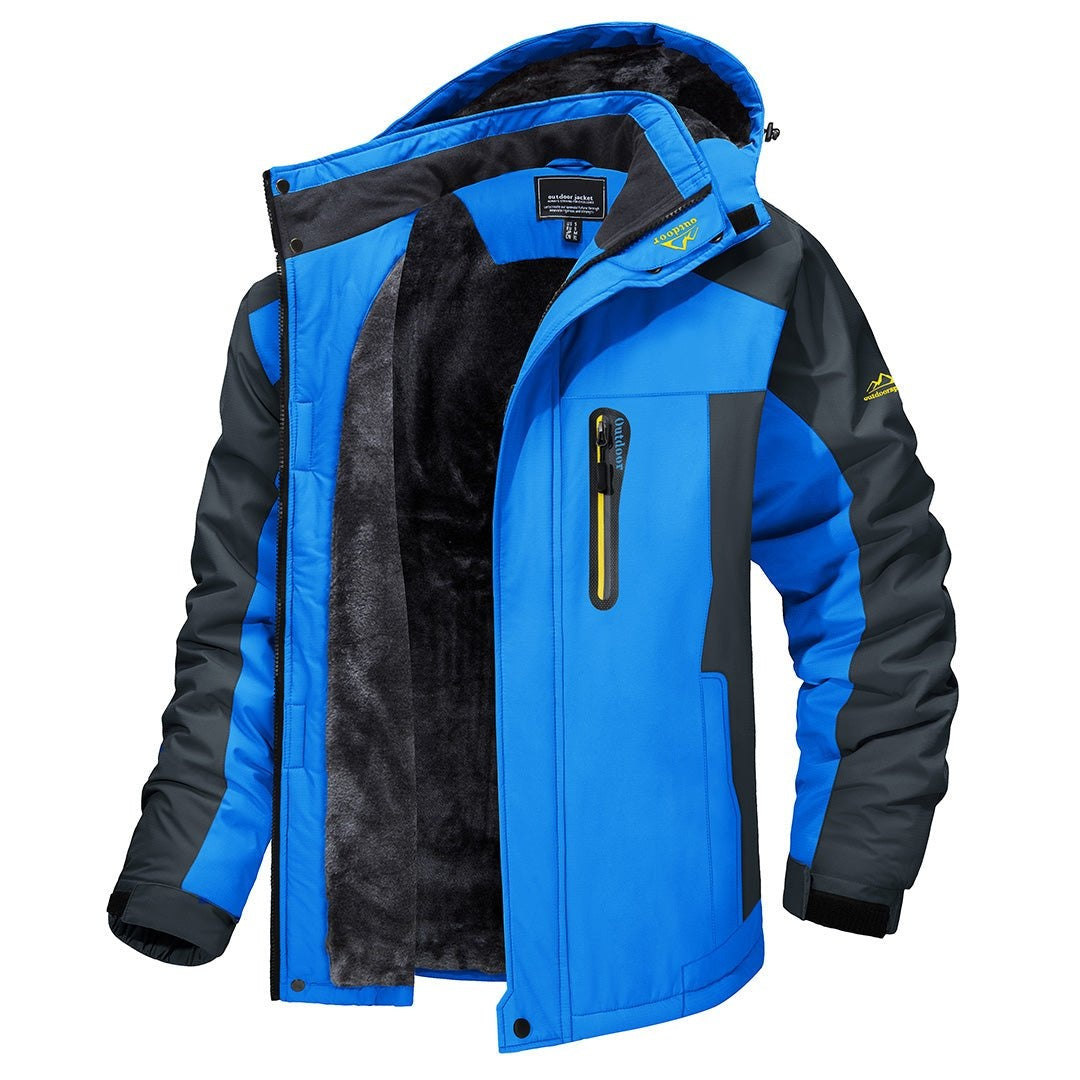 Iván | Chaqueta Softshell Impermeable Hombre con Forro Polar Capucha