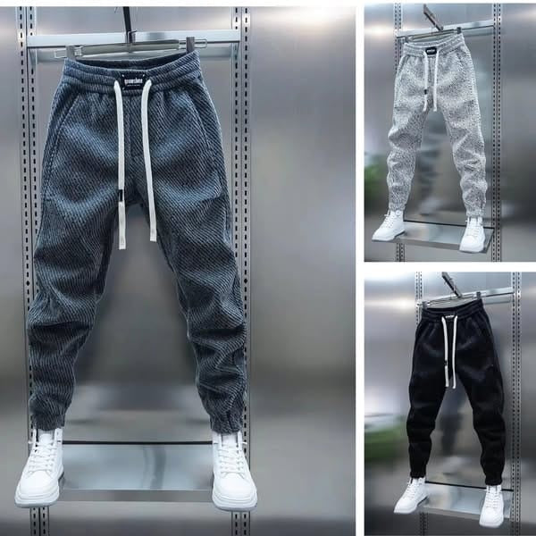 Iván | Pantalón Deportivo de Punto Acanalado Hombre Jogger Tobillo