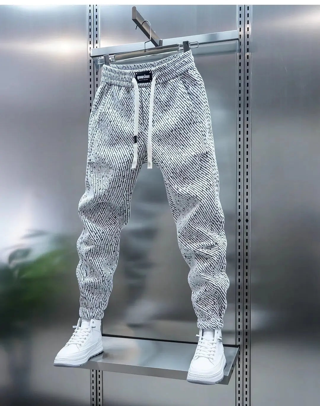 Iván | Pantalón Deportivo de Punto Acanalado Hombre Jogger Tobillo