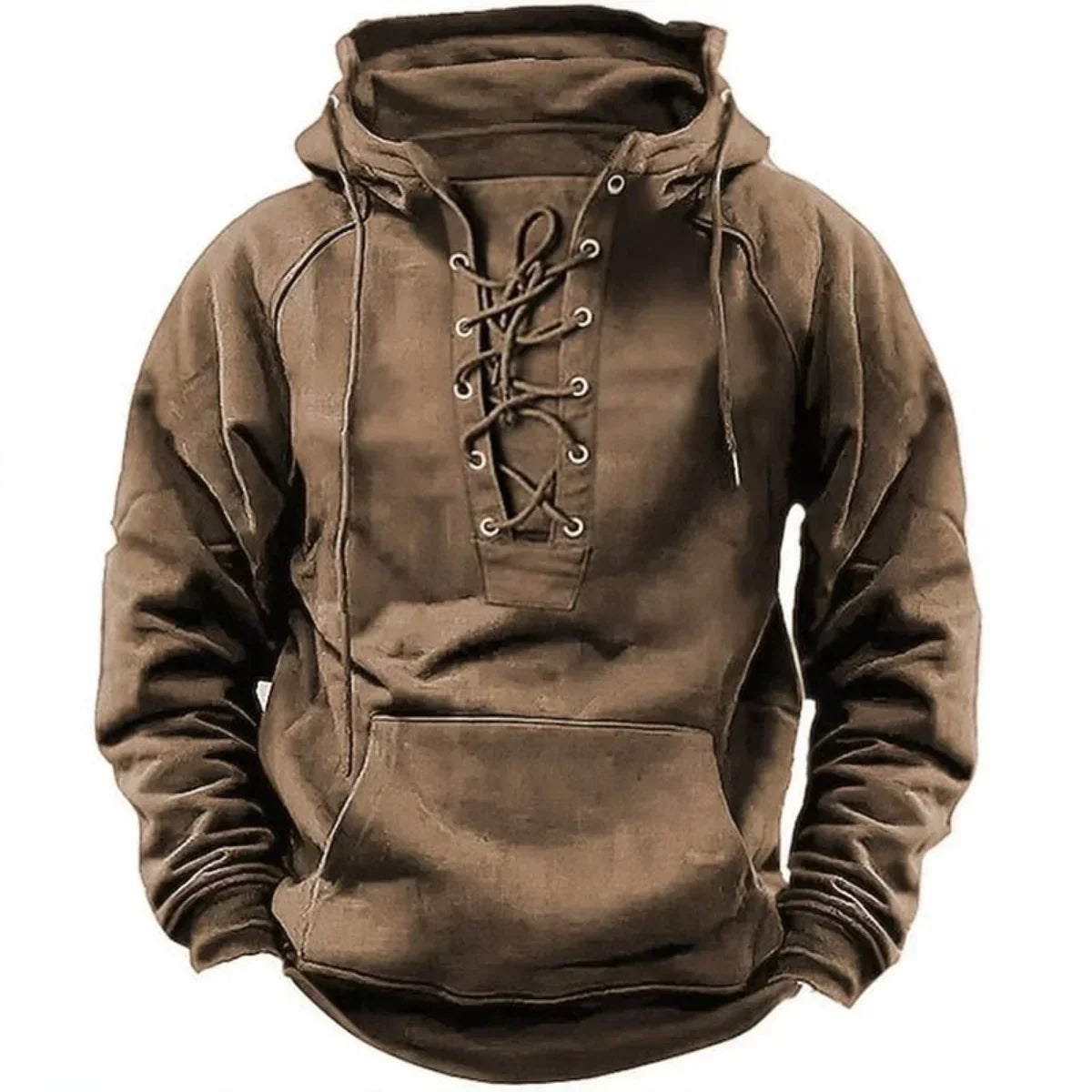 Iván | Sudadera con Capucha Hombre Cordones Bolsillo Canguro