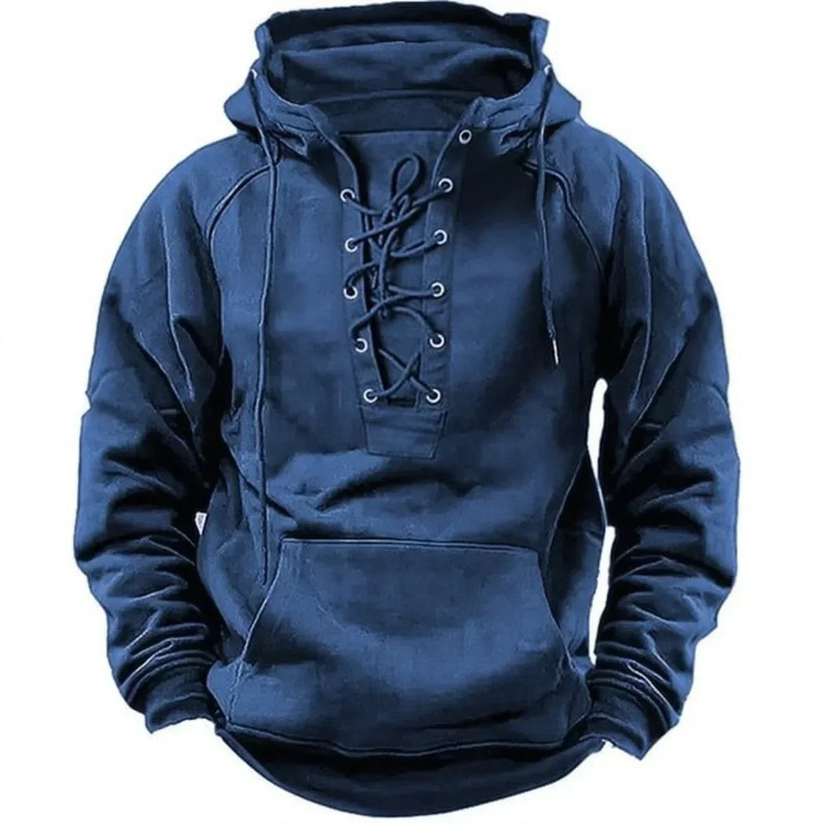 Iván | Sudadera con Capucha Hombre Cordones Bolsillo Canguro