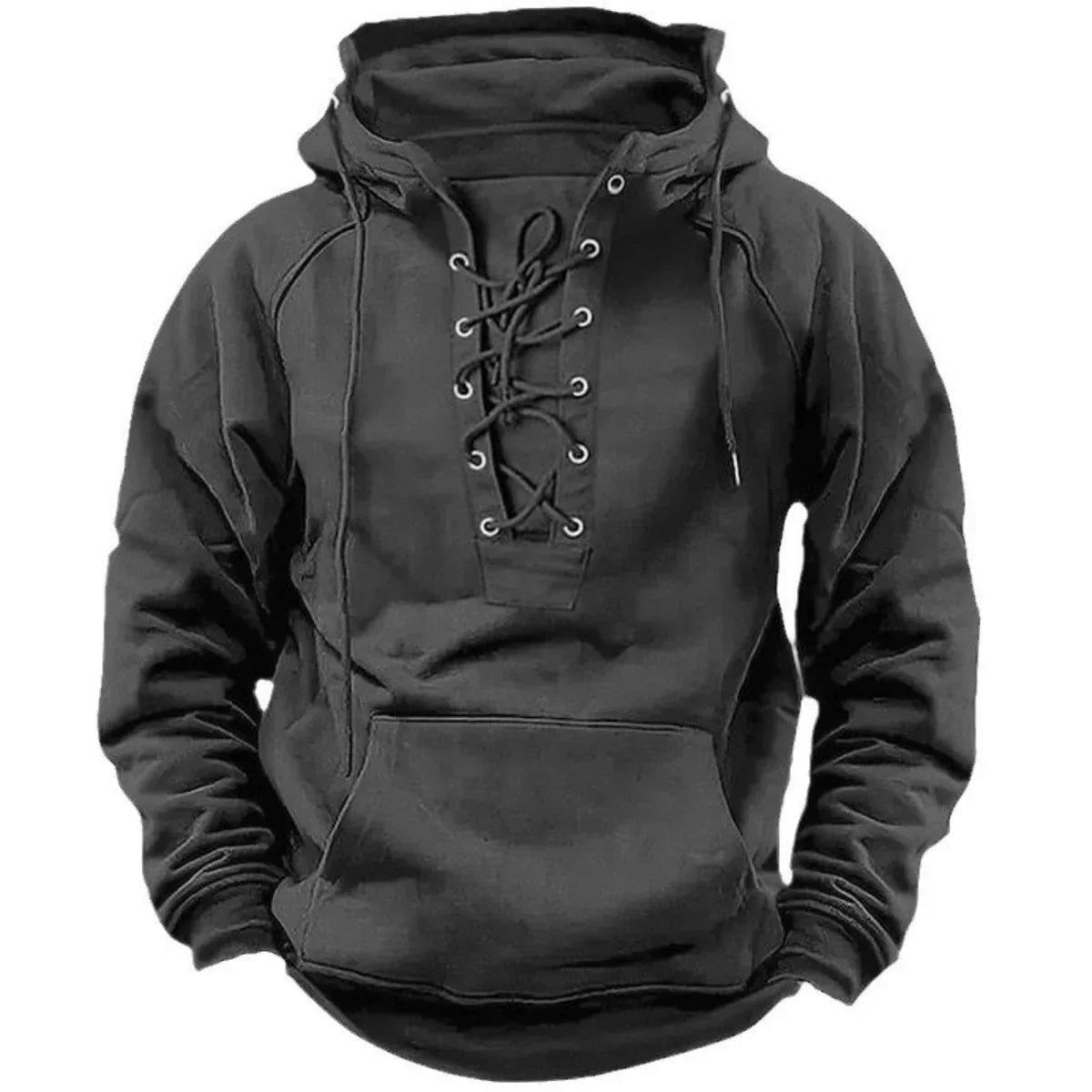 Iván | Sudadera con Capucha Hombre Cordones Bolsillo Canguro