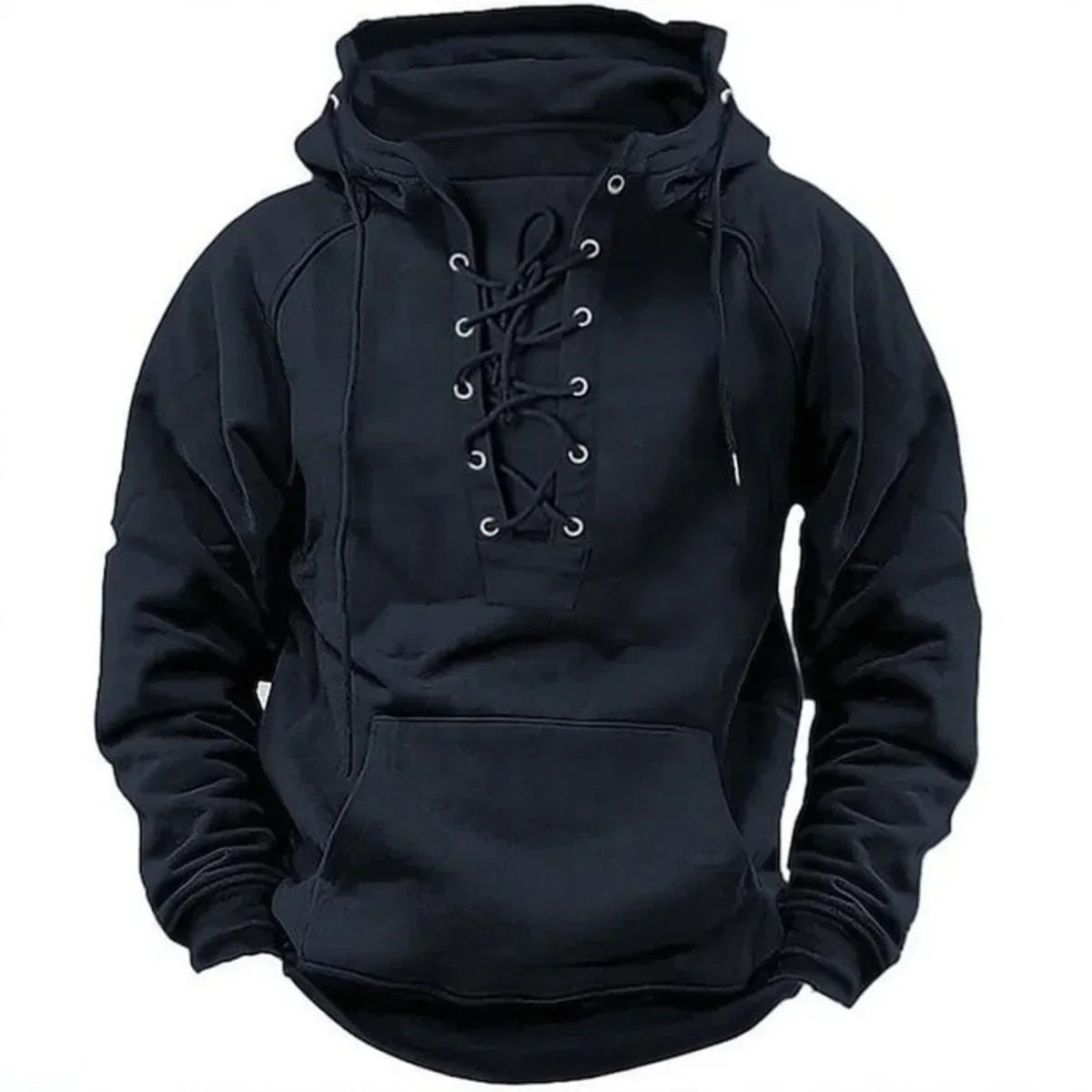 Iván | Sudadera con Capucha Hombre Cordones Bolsillo Canguro