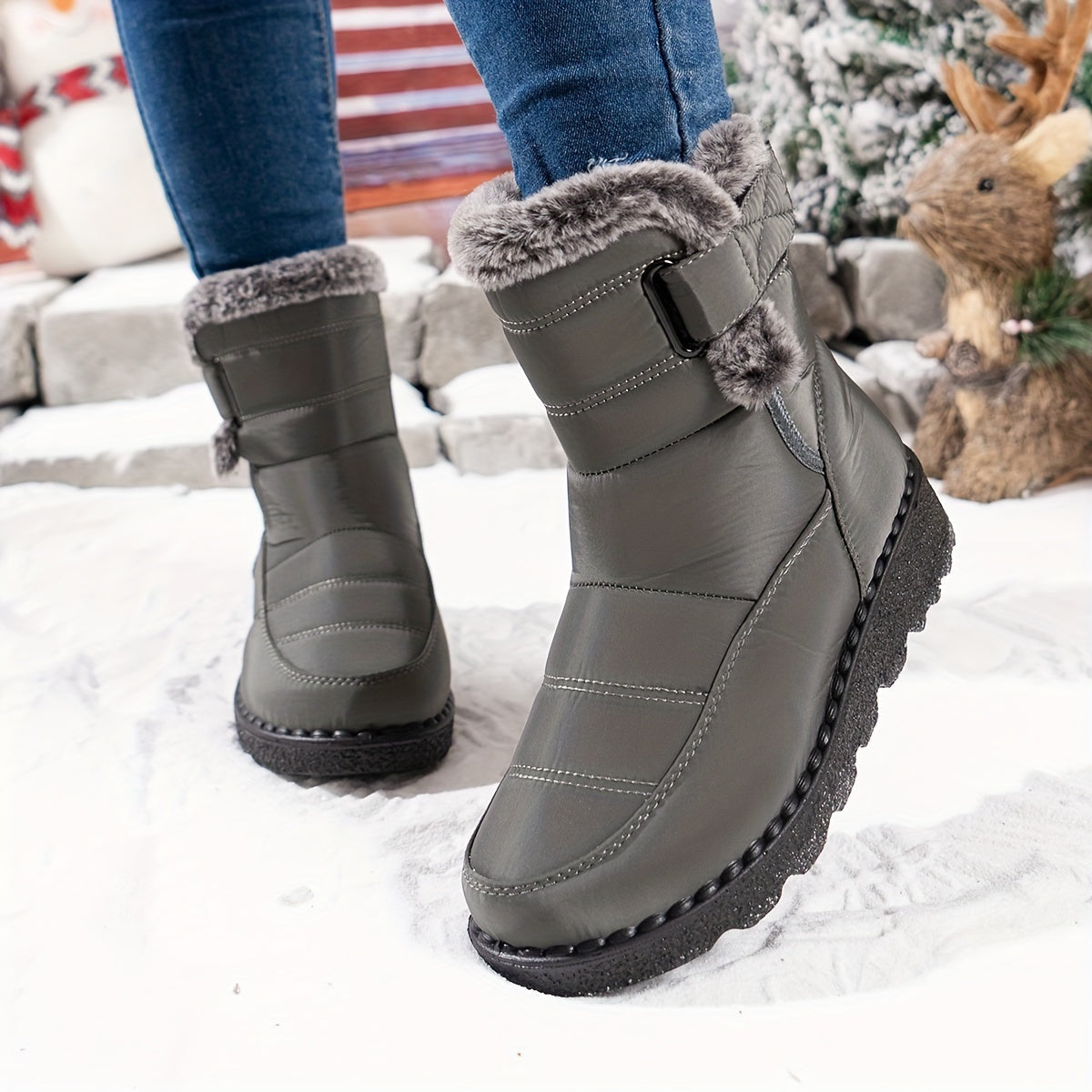 Izaro | Botas de Nieve Impermeables Mujer Forro de Pelo