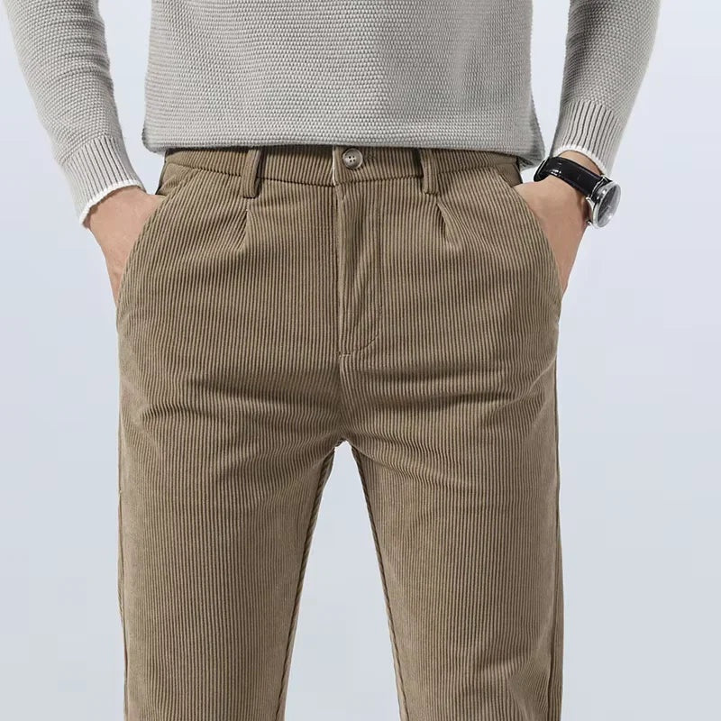 Javier | Pantalón de Pana Hombre Corte Recto Vestir