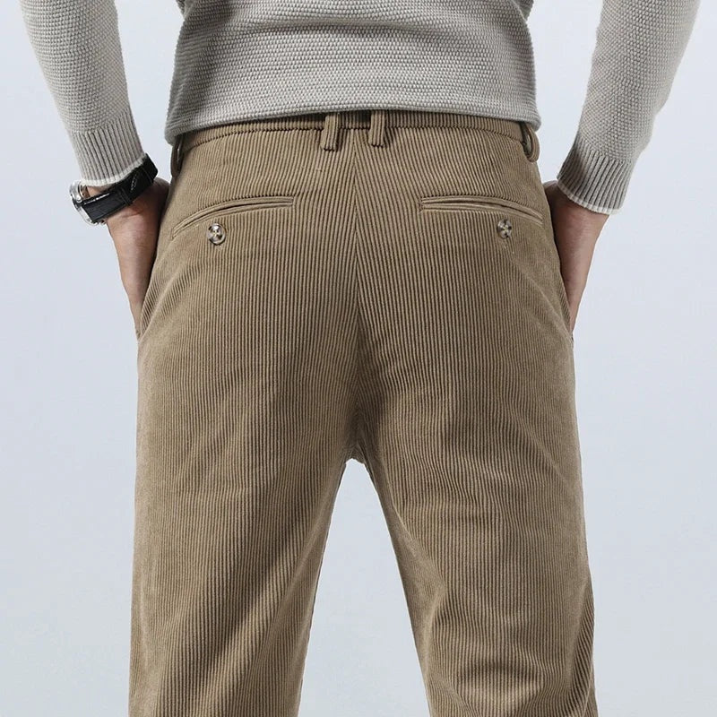Javier | Pantalón de Pana Hombre Corte Recto Vestir