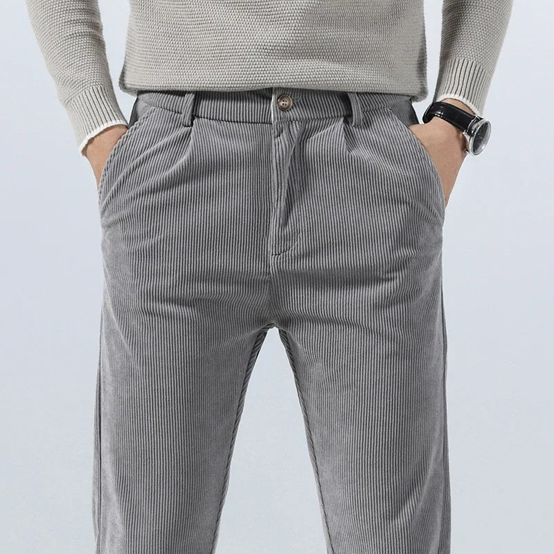 Javier | Pantalón de Pana Hombre Corte Recto Vestir