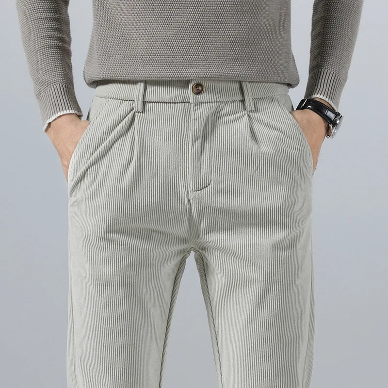 Javier | Pantalón de Pana Hombre Corte Recto Vestir