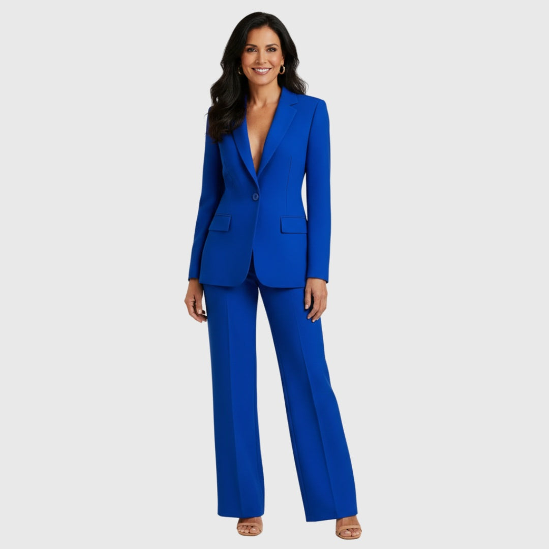 Jimena | Traje de Chaqueta Mujer Blazer Estructurado Pantalón Recto