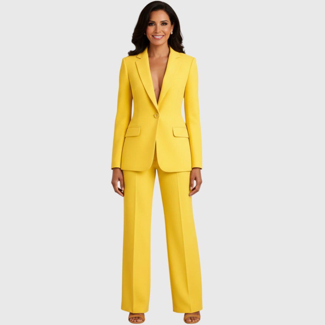Jimena | Traje de Chaqueta Mujer Blazer Estructurado Pantalón Recto