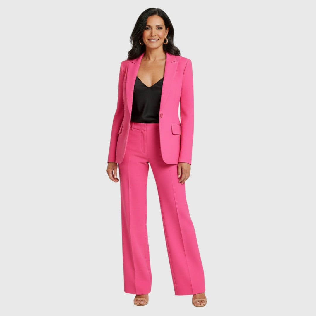 Jimena | Traje de Chaqueta Mujer Blazer Estructurado Pantalón Recto