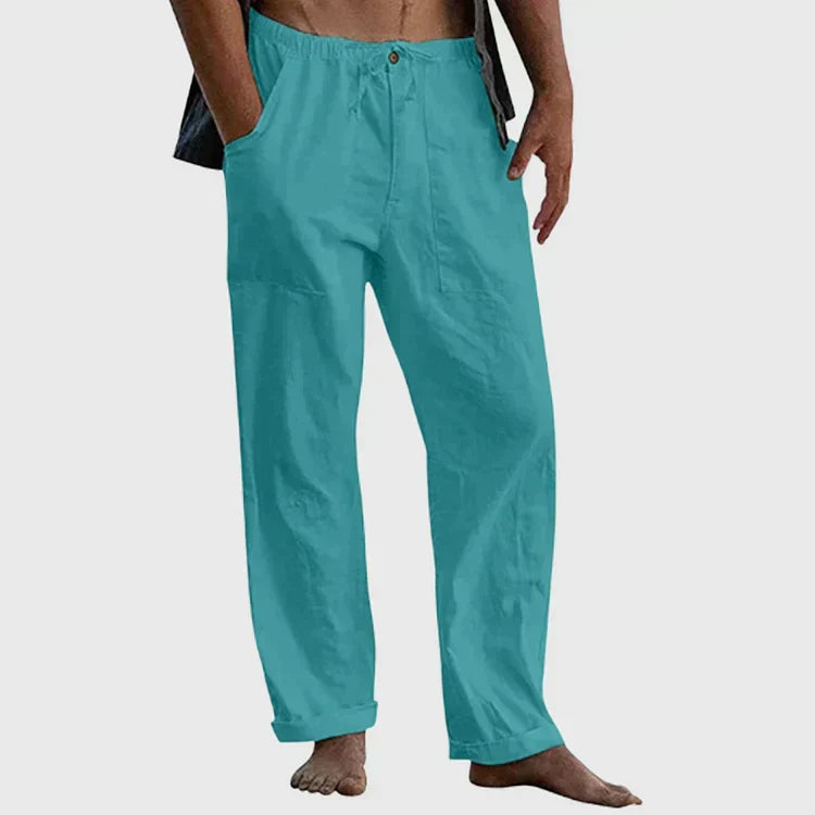 Joaquín | Pantalón de Lino Casual Hombre Cintura Elástica