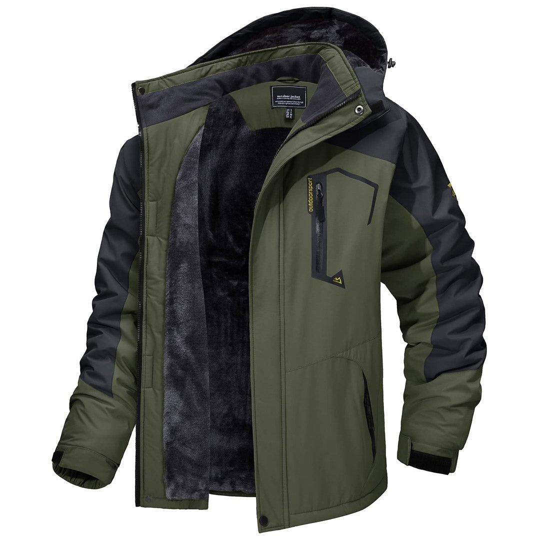 Koldo | Anorak Hombre Impermeable Forrado con Capucha