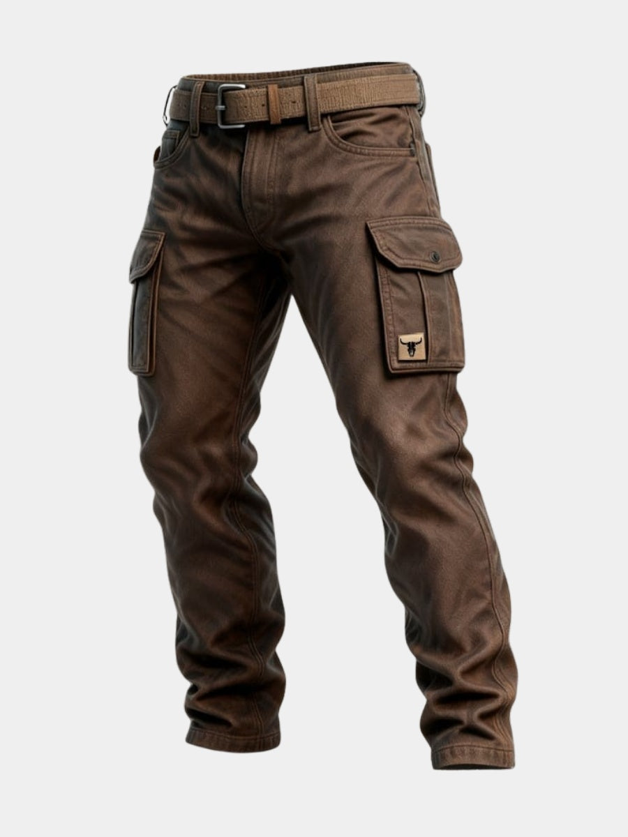 Koldo | Pantalón Cargo Hombre Bolsillos Laterales Corte Recto