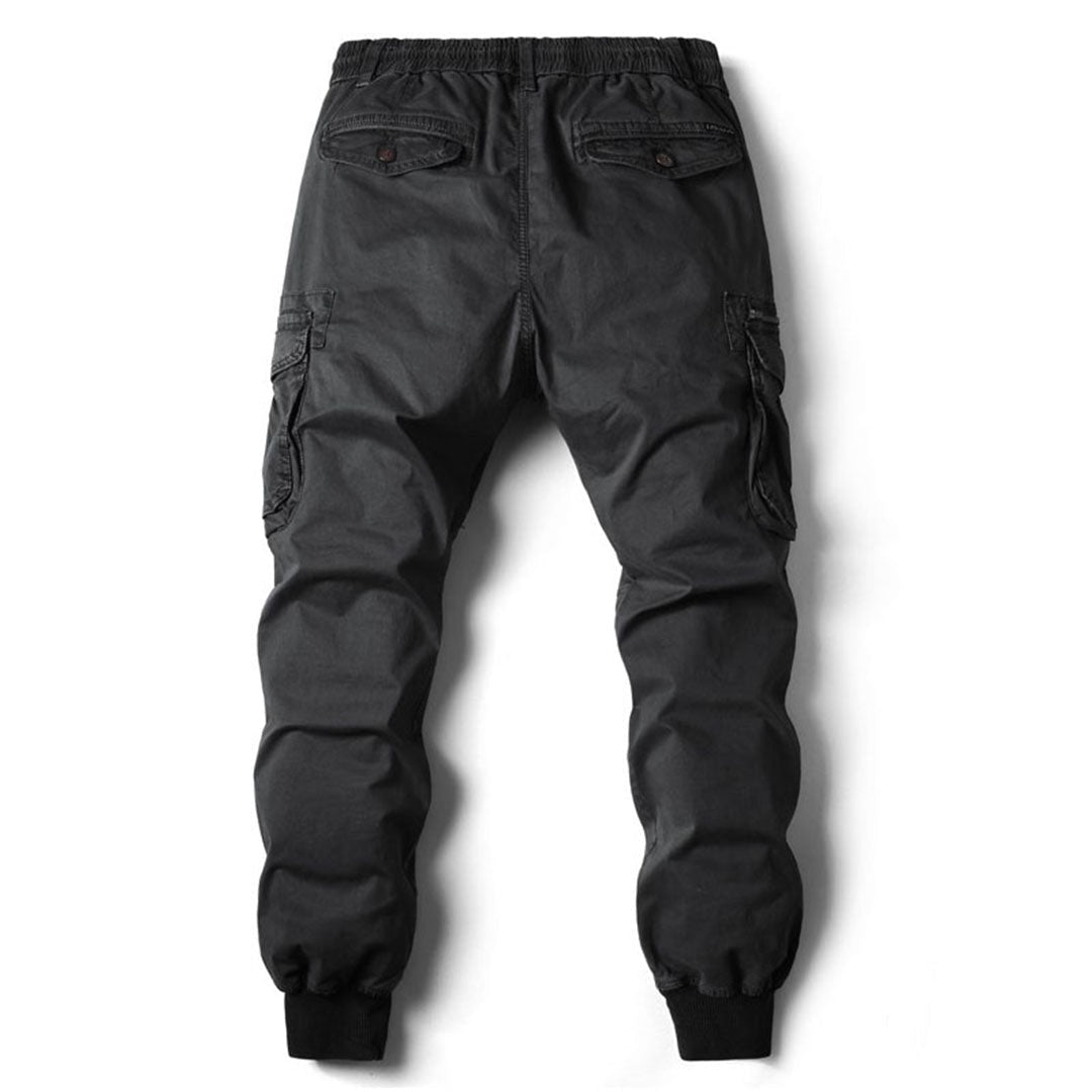 Koldo | Pantalón Cargo Jogger Hombre Bolsillos Laterales Puños Elásticos