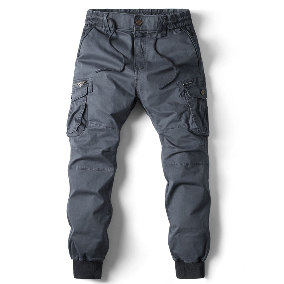 Koldo | Pantalón Cargo Jogger Hombre Bolsillos Laterales Puños Elásticos