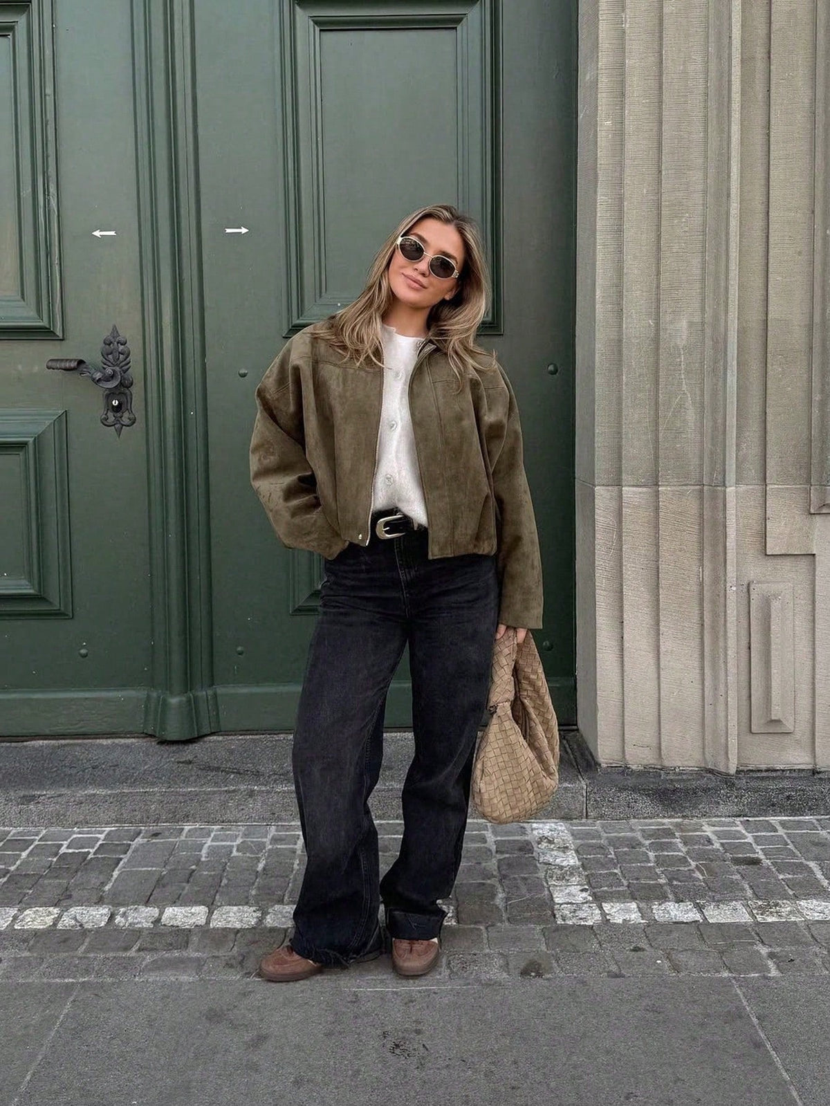 Laia | Chaqueta de Ante Mujer Oversize Cremallera