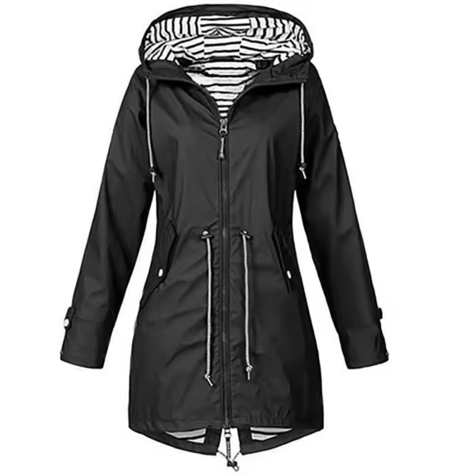 Laia | Chubasquero Impermeable Mujer con Capucha Cintura Ajustable