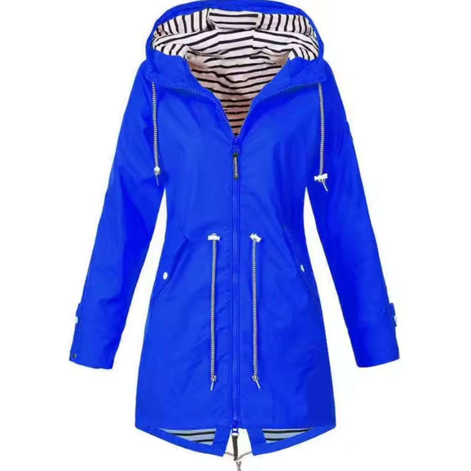 Laia | Chubasquero Impermeable Mujer con Capucha Cintura Ajustable