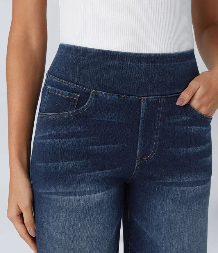 Laia | Jeans Wide Leg de Cintura Alta Mujer Pierna Ancha