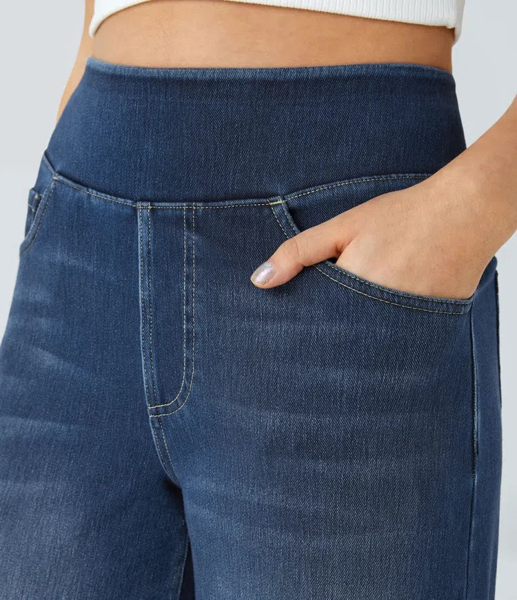 Laia | Jeans Wide Leg de Cintura Alta Mujer Pierna Ancha
