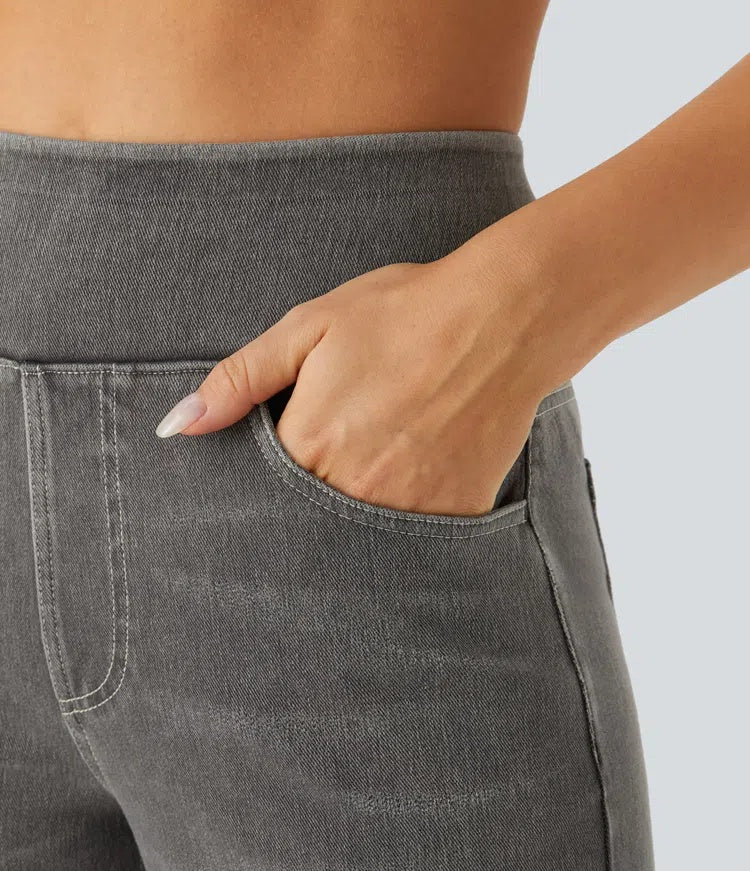 Laia | Jeans Wide Leg de Cintura Alta Mujer Pierna Ancha