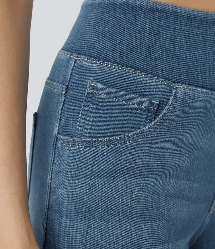Laia | Jeans Wide Leg de Cintura Alta Mujer Pierna Ancha
