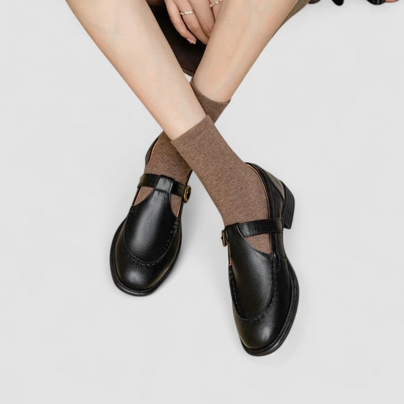 Laia | Mary Jane Shoes Mujer Punta Cuadrada Tacón Bajo