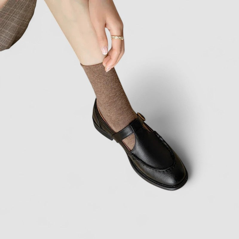 Laia | Mary Jane Shoes Mujer Punta Cuadrada Tacón Bajo