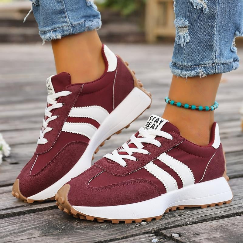 Laura | Zapatillas Running Casual Mujer Estilo Retro Suela Chunky