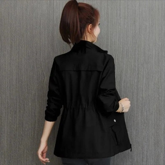 Leila | Chubasquero Impermeable Ligero Mujer Cintura Ajustable