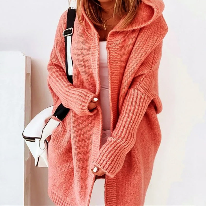 Leire | Jersey de Punto Oversize Mujer con Capucha