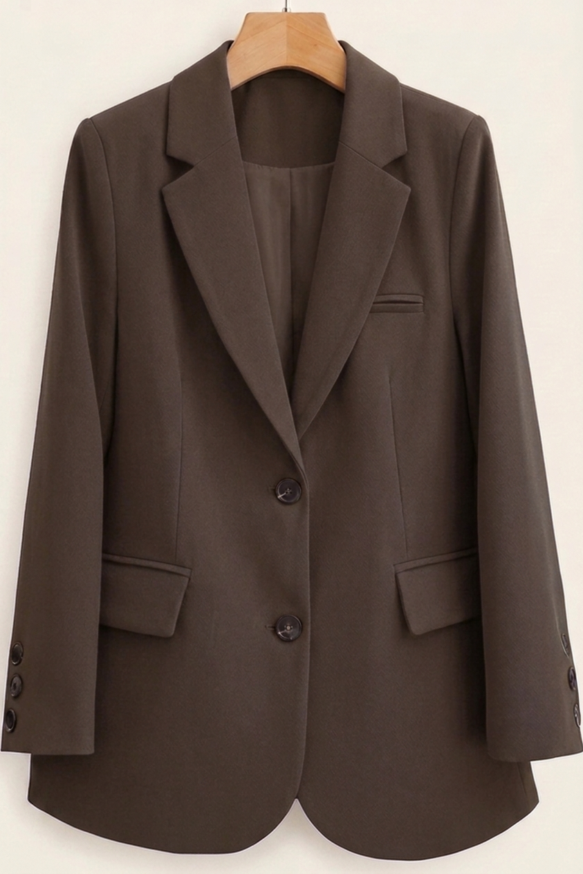 Lidia | Chaqueta Americana de Dos Botones Mujer Cuello Solapa